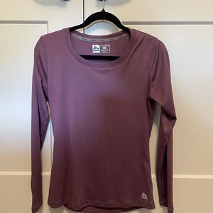 RBX Purple Long Sleeve Fitness Top Small